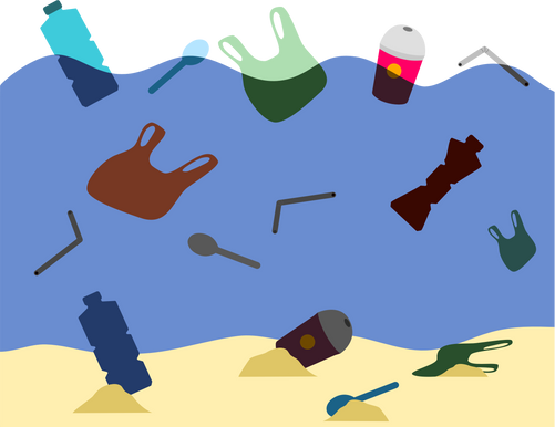 Plastic Waste at Sea